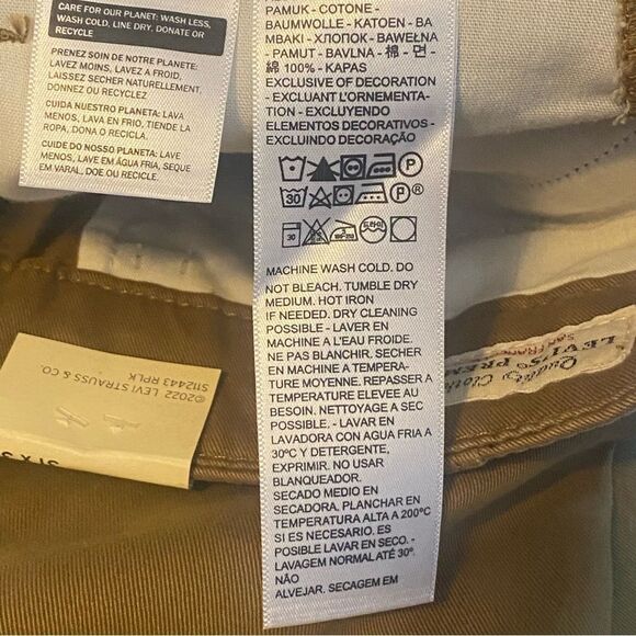 Levi's New W/Tags XL Chinos Mid Rise Wide Leg Pants Size 31 - Picture 6 of 14